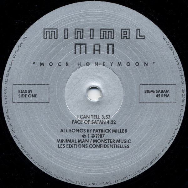 Minimal Man  ~ Mock Honeymoon (Vinyl) - Djungel & Jazz