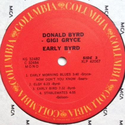 Donald Byrd - Gigi Gryce ~ Early Byrd (Vinyl) - Djungel & Jazz