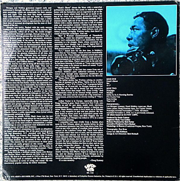 Lee Morgan / Hank Mobley ~ A-1 (Vinyl) - Djungel & Jazz