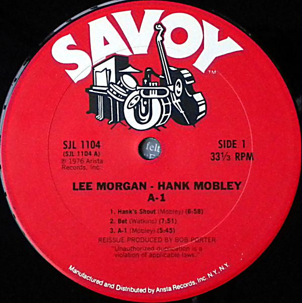 Lee Morgan / Hank Mobley ~ A-1 (Vinyl) - Djungel & Jazz