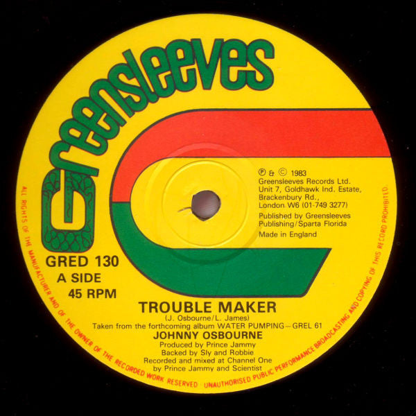 Johnny Osbourne : Trouble Maker (12", Single)