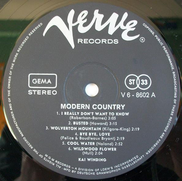 Kai Winding ~ Modern Country (Vinyl) - Djungel & Jazz