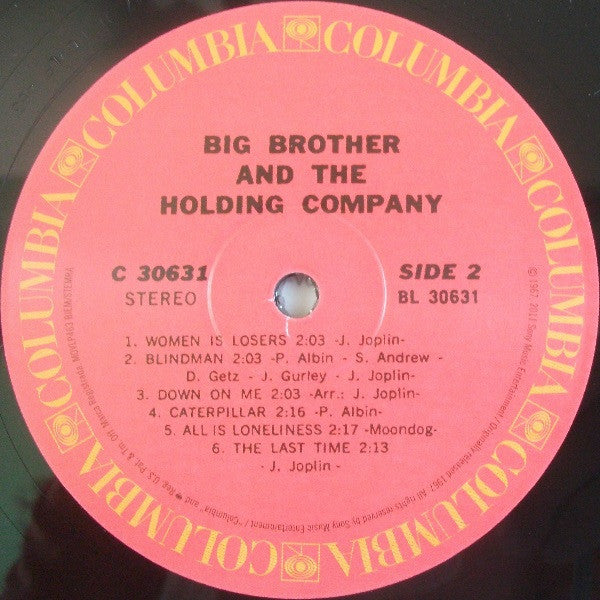 Big Brother & The Holding Company ~ Big Brother & The Holding Company Featuring Janis Joplin (Vinyl) - Djungel & Jazz