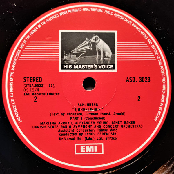 Schoenberg, János Ferencsik, Danish State Radio Symphony & Concert Orchestra, Martina Arroyo • Alexander Young • Janet Baker • Odd Wolstad • Niels Møller • Julius Patzak ~ Gurrelieder (Vinyl) - Djungel & Jazz
