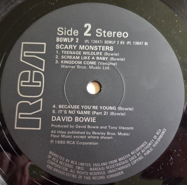David Bowie ~ Scary Monsters (Vinyl) - Djungel & Jazz