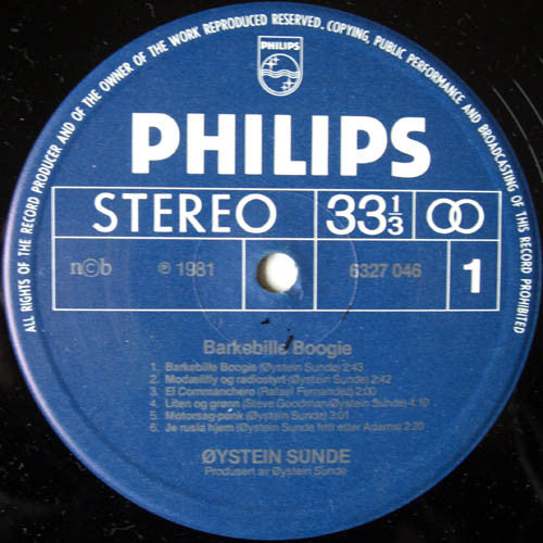 Øystein Sunde ~ Barkebille Boogie (Vinyl) - Djungel & Jazz