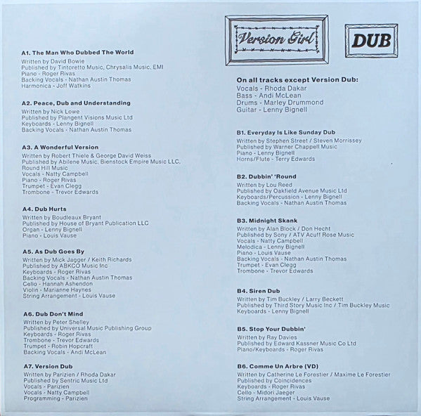 Rhoda Dakar ~ Version Girl In Dub (Vinyl) - Djungel & Jazz