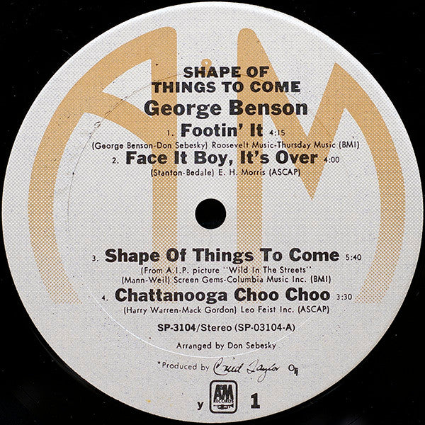 George Benson : Shape Of Things To Come (LP, Album, RE)