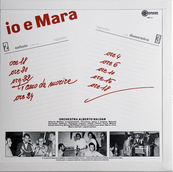Alberto Baldan Bembo : Io E Mara (LP, Ltd, RM, RP)