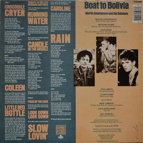 Martin Stephenson & The Daintees ~ Boat To Bolivia (Vinyl) - Djungel & Jazz