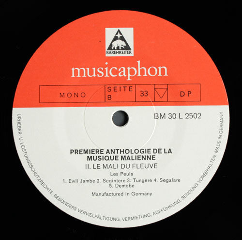 Les Peuls ~ Le Mali Du Fleuve (Vinyl) - Djungel & Jazz