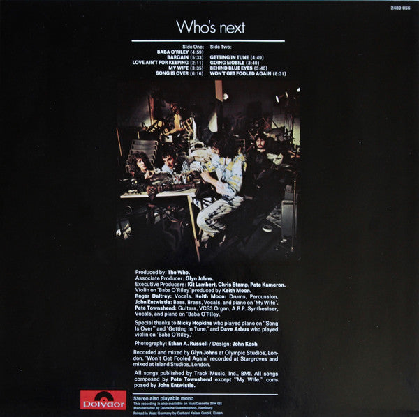 The Who ~ Who's Next (Vinyl) - Djungel & Jazz