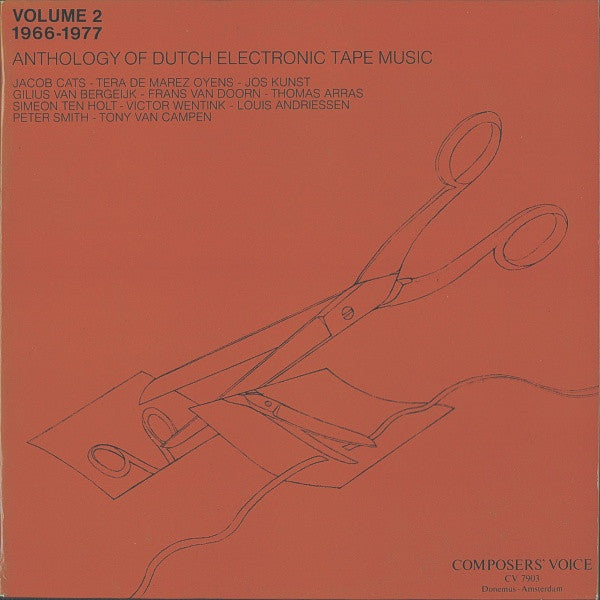 Various : Anthology Of Dutch Electronic Tape Music: Volume 2 (1966-1977) (2xLP, Album, Ltd)