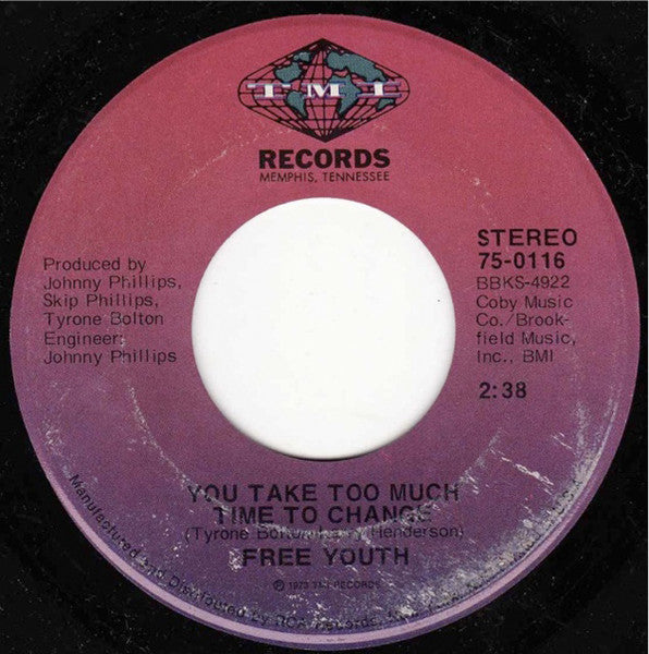 Free Youth : Love Investigator / You Take Too Much Time To Change (7")