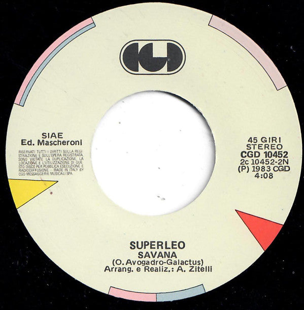 Superleo ~ Superleo (Sanremo Theme) / Savana (Vinyl) - Djungel & Jazz