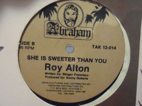 Roy Alton : Leggo Leggo / She Is Sweeter Than You (12")