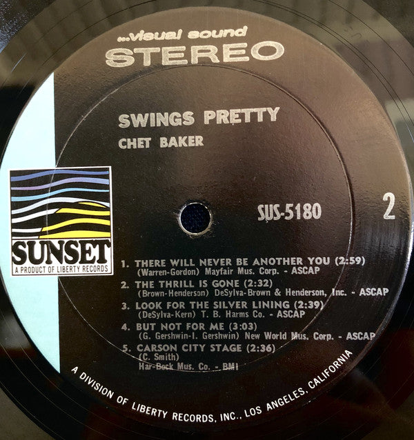 Chet Baker ~ Swings Pretty (Vinyl) - Djungel & Jazz