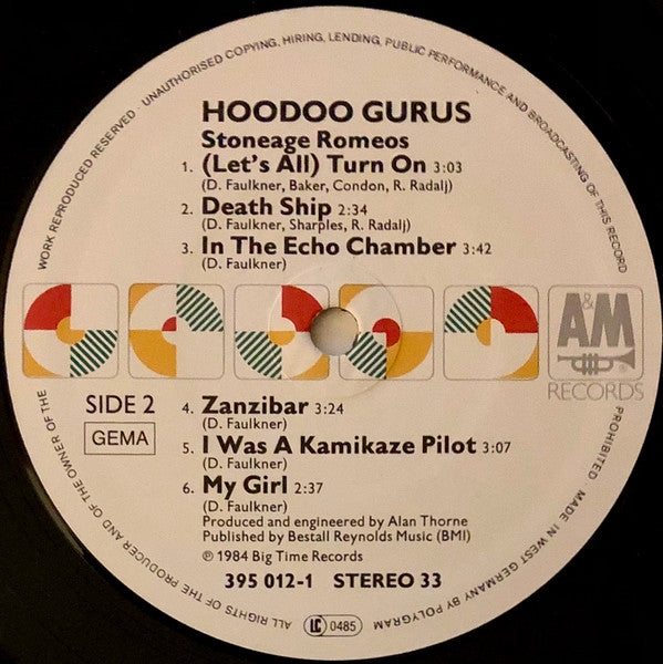 Hoodoo Gurus ~ Stoneage Romeos (Vinyl) - Djungel & Jazz