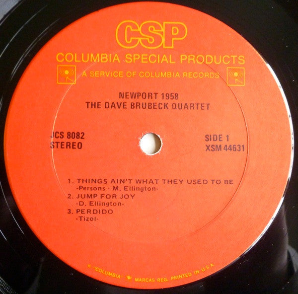 The Dave Brubeck Quartet : Newport 1958 (LP, Album, RE)