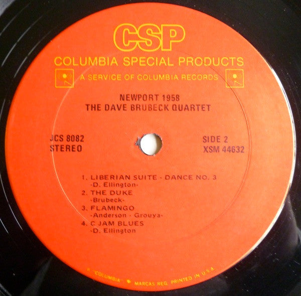 The Dave Brubeck Quartet : Newport 1958 (LP, Album, RE)