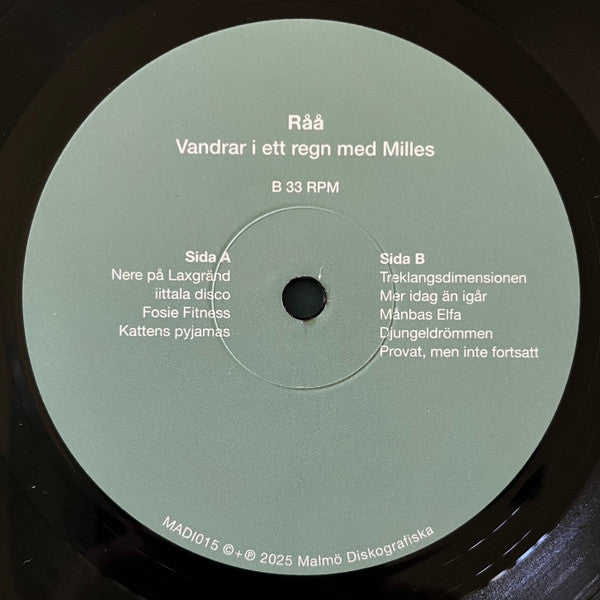 RÅÅ ~ Vandrar I Ett Regn Med Milles (Vinyl) - Djungel & Jazz