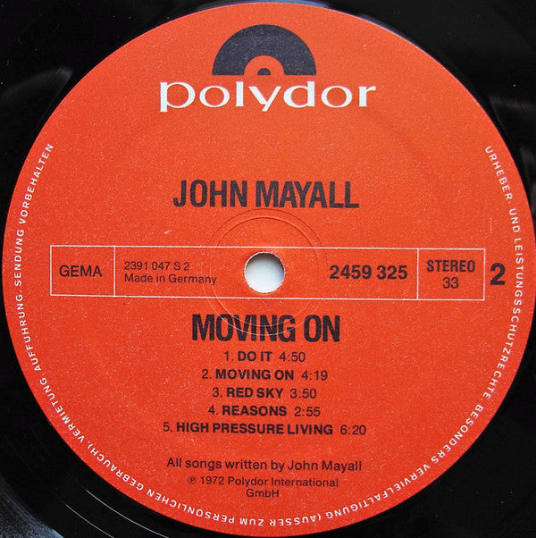 John Mayall ~ Moving On (Vinyl) - Djungel & Jazz