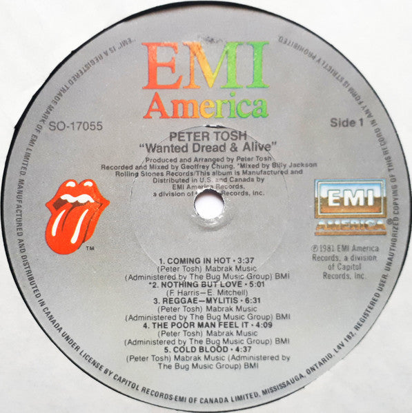 Peter Tosh ~ Wanted Dread & Alive (Vinyl) - Djungel & Jazz