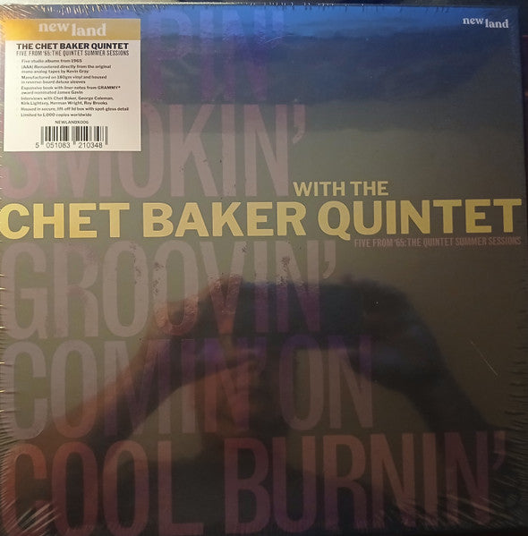 The Chet Baker Quintet ~ Five From '65: The Quintet Summer Sessions (Vinyl) - Djungel & Jazz