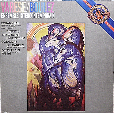 Varèse* / Boulez* / Ensemble Intercontemporain : Varèse: Ecuatorial / Déserts / Intégrales (LP, Album)