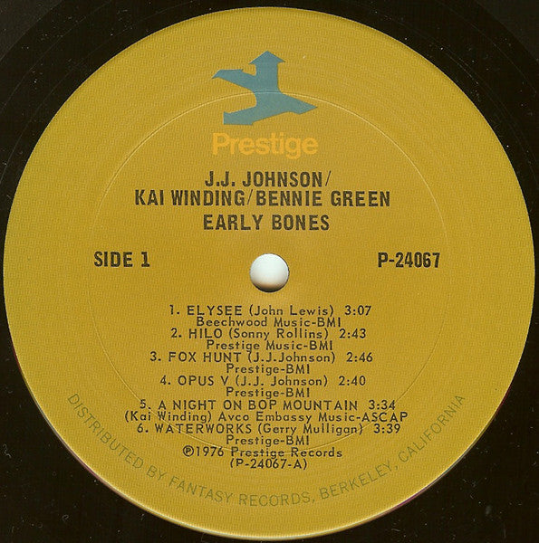 J.J. Johnson - Kai Winding - Bennie Green With Sonny Rollins, John Lewis , Gerry Mulligan, Art Blakey ~ Early Bones (Vinyl) - Djungel & Jazz