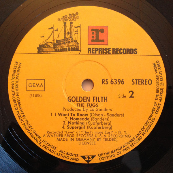 The Fugs : Golden Filth (LP, Album)