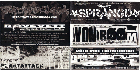 Various ~ Sverigemangel (Punk & Hardcore Compilation) (Vinyl) - Djungel & Jazz