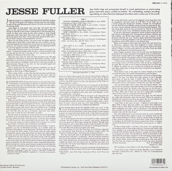 Jesse Fuller ~ The Lone Cat (Vinyl) - Djungel & Jazz