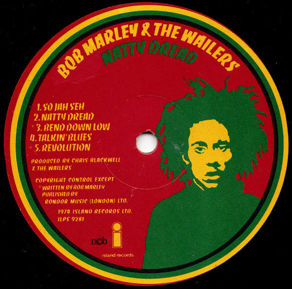 Bob Marley & The Wailers : Natty Dread (LP, Album)