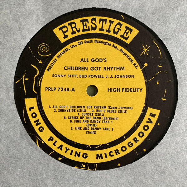 Sonny Stitt With Bud Powell And J. J. Johnson ~ All God&#039;s Children Got Rhythm (Vinyl) - Djungel & Jazz