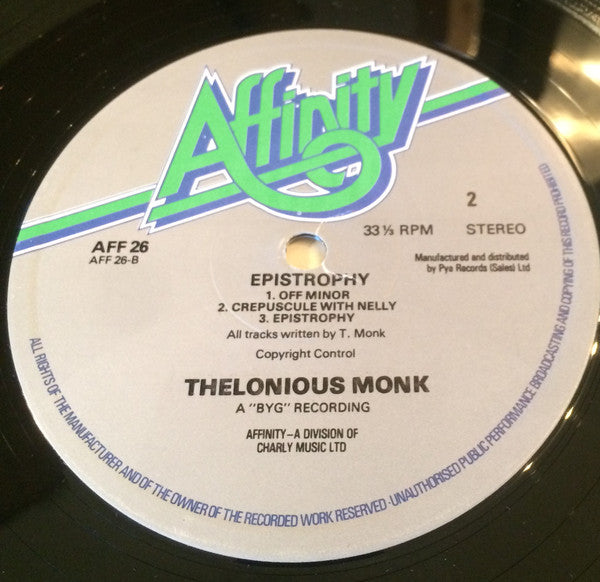 Thelonious Monk ~ Epistrophy (Vinyl) - Djungel & Jazz