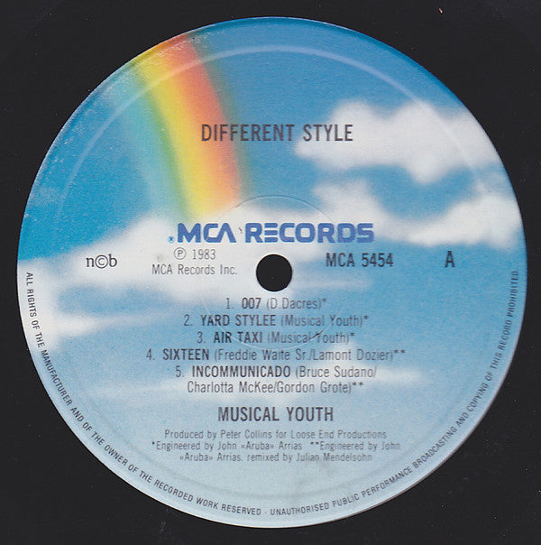 Musical Youth ~ Different Style! (Vinyl) - Djungel & Jazz