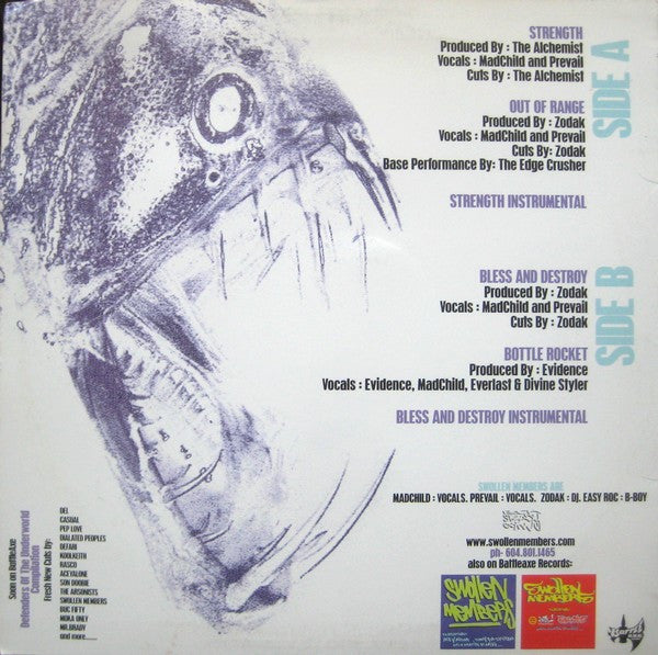 Swollen Members : Strength / Out Of Range / Bless And Destroy / Bottle Rocket (12")