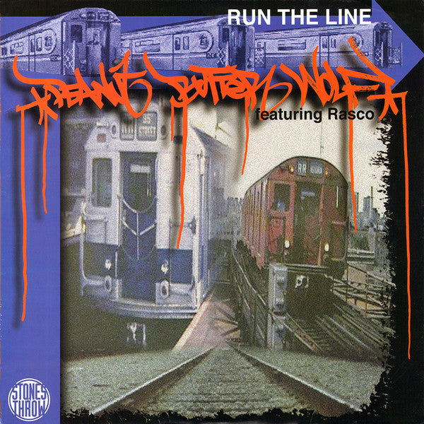 Peanut Butter Wolf : Run The Line / The Undercover (Clear & Present Danger) (12")