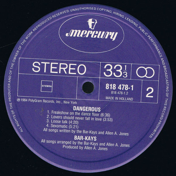 Bar-Kays ~ Dangerous (Vinyl) - Djungel & Jazz