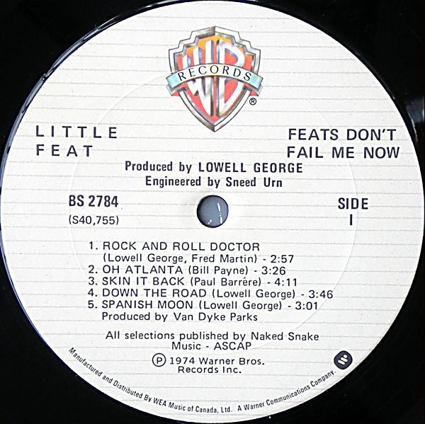 Little Feat ~ Feats Don't Fail Me Now (Vinyl) - Djungel & Jazz