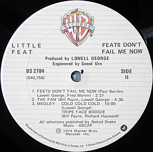 Little Feat ~ Feats Don't Fail Me Now (Vinyl) - Djungel & Jazz