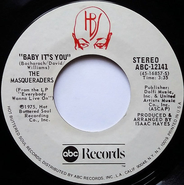 The Masqueraders ~ Baby It's You / Listen (Vinyl) - Djungel & Jazz