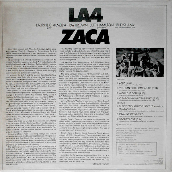 LA4 ~ Zaca (Vinyl) - Djungel & Jazz