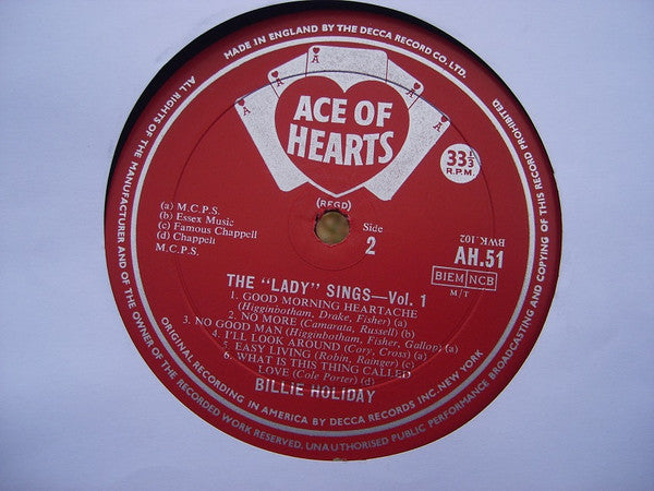 Billie Holiday ~ The Lady Sings - Vol. 1 (Vinyl) - Djungel & Jazz