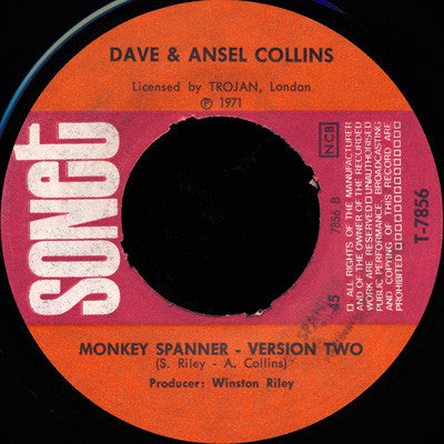 Dave & Ansel Collins ~ Monkey Spanner (Vinyl) - Djungel & Jazz