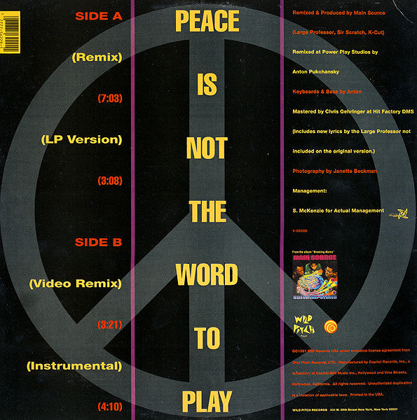 Main Source ~ Peace Is Not The Word To Play (Vinyl) - Djungel & Jazz