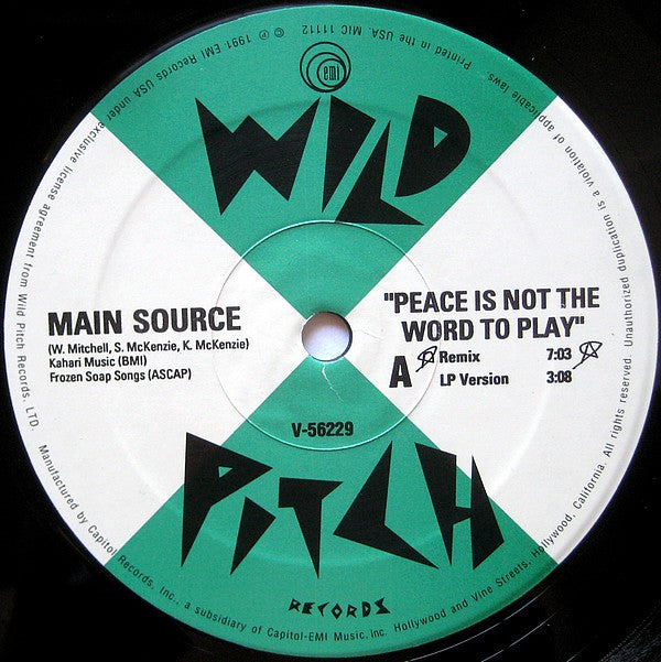 Main Source ~ Peace Is Not The Word To Play (Vinyl) - Djungel & Jazz