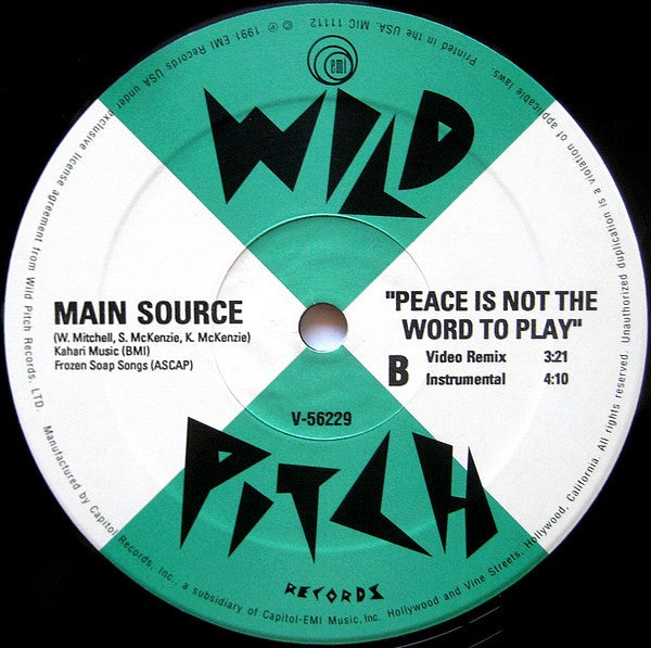 Main Source ~ Peace Is Not The Word To Play (Vinyl) - Djungel & Jazz