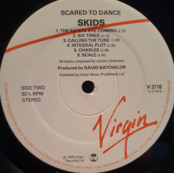 Skids ~ Scared To Dance (Vinyl) - Djungel & Jazz